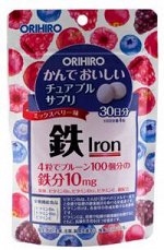 Orihiro Железо с витаминами 120 жевательных таблеток