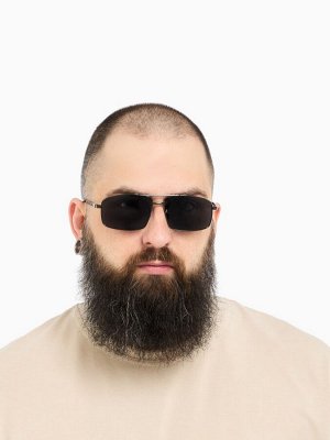 Очки солнцезащитные OneSun, поляризационные, UV 400, дужка 14 см, ширина 14.5 см, линза 4.5x6 см, серые