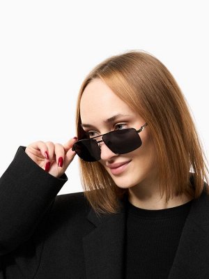 Очки солнцезащитные OneSun, поляризационные, UV 400, дужка 14 см, ширина 14.5 см, линза 4.5x6 см, серые