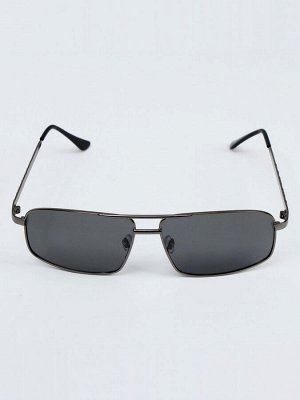 Очки солнцезащитные OneSun, поляризационные, UV 400, дужка 14 см, ширина 14.5 см, линза 4.5x6 см, серые