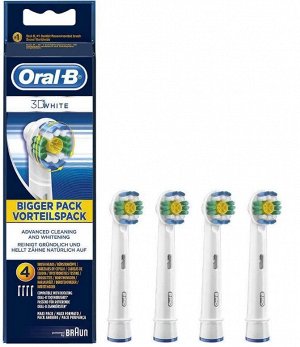 ORAL_B Насадка для электрических зубных щеток 3D White EB18 4шт