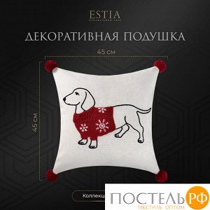 Декоративная подушка ESTIA КАНЭ, размер 45х45 (Квадратная)
