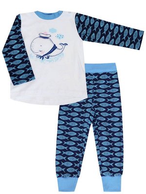 72807 Пижама "Милый кит" для новорождённого