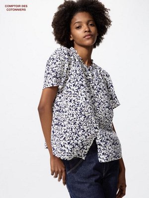 UNIQLO Rayon Print Shirt – рубашка из вискозы с принтом