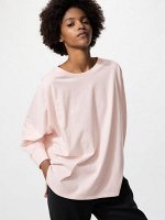 UNIQLO Dolman Sleeve 3/4 T-Shirt – футболка с рукавом «летучая мышь» - 10 PINK