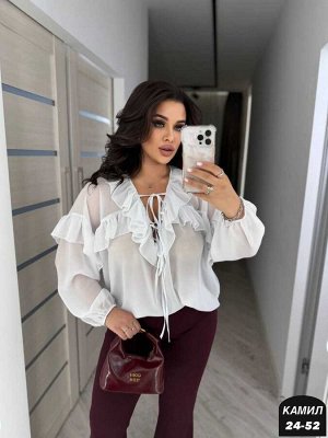 Блузка ткань шифон