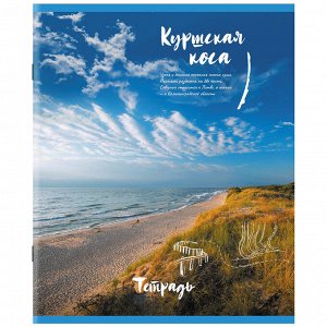 Тетрадь 96л. КЛЕТКА, STAFF скоба, А5 ,офсет №2 ЭКОНОМ, обл картон, Природа (микс в спайке),1 шт, 404441