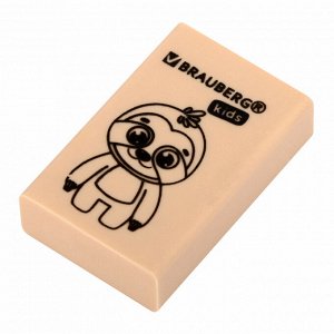 Ластик BRAUBERG KIDS "Школьный", 26х17х7мм, прямоугольный, пастельные цвета ассорти,1 шт, 271991