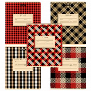 Тетрадь 12л. КЛЕТКА, BRAUBERG, обложка картон, CLASSIC TEXTURE, 1 шт, 107265