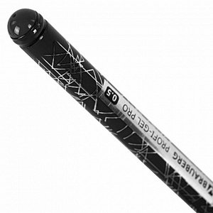 Ручка гелевая BRAUBERG Profi-Gel PRO, ЧЕРНАЯ, линия 0,4мм, 144124