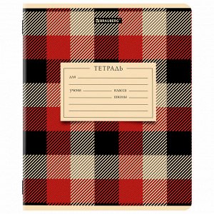 Тетрадь 12л. КЛЕТКА, BRAUBERG, обложка картон, CLASSIC TEXTURE, 1 шт, 107265