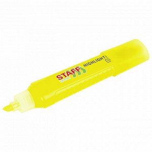 Текстовыделитель STAFF EVERYDAY HL-707, ЖЕЛТЫЙ, линия 1-5 мм, 1 шт, 152542