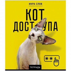 Тетрадь 48л.КЛЕТКА, ПЗБМ скоба, А5, конгрев, TWIN лак, Икра слов, 1 шт, 27377