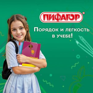 Обложки для учебников, тетрадей, атласа, A4, КОМПЛЕКТ 5шт, ПП, КЛЕЙКИЙ КРАЙ, 80мкм,300х500мм, ПИФАГОР, 227420