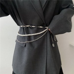 Пояс декоративный, цепочка на одежду, бодичейн, сотуар