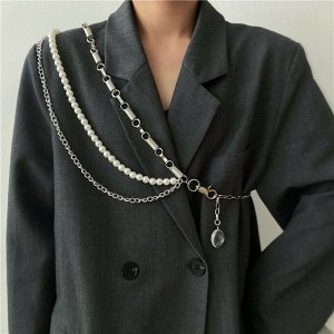 Пояс декоративный, цепочка на одежду, бодичейн, сотуар