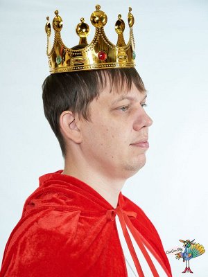 корона Короля золото, пластик