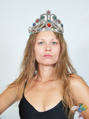 корона Королевы серебро, пластик