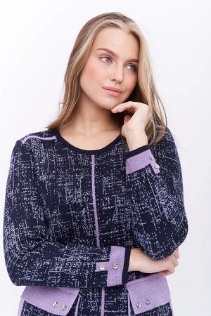 Платье С 1556/сине-лиловый