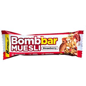 Батончик Bombbar MUESLI Strawberry 45 г 1/30