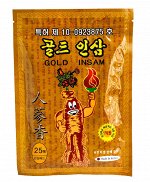 Gold Insam Greenon - Противовоспалительный пластырь с красным женьшенем 25шт