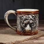Кружка &quot;Медведь&quot;, задувка, 0.5 л
