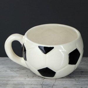 Чашка "Футбол", черно-белая, мяч, 0.2 л