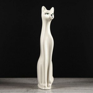 Копилка "Кот", глянец, белая, 42 см