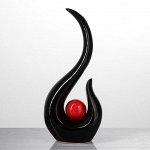 Ваза настольная &quot;Лиада&quot;, красный цвет, 35 см, керамика