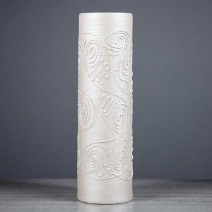 Ваза напольная "Максимус", белая, 40 см, микс, керамика