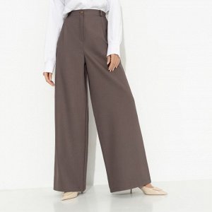 Брюки с защипами, Легкой походкой (brown)