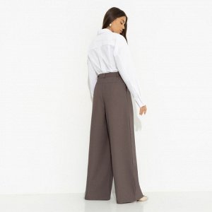Брюки с защипами, Легкой походкой (brown)