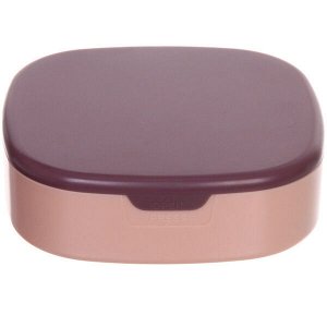 Органайзер для хранения с зеркалом "ТАРТОНА", цвет пудровый, 10*3см (упаковка коробка)