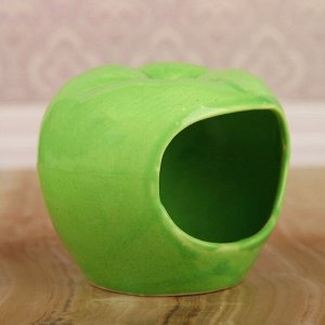 Кормушка для Xомячков "Яблоко", зелёная