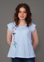 Кофта Мальвина (Голубая полоса) арт. (3-429)