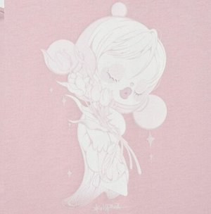 футболка с короткими рукавами с принтом Pop Mart flower paper 477344 Розовый