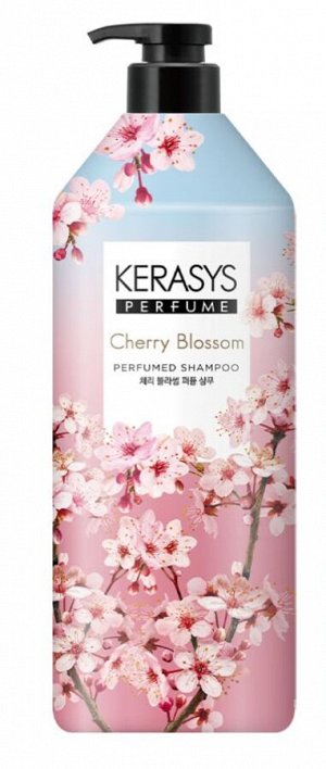 Шампунь парфюмированный цветущая вишня Kerasys Dear Flora Cherry Blossom 1500мл