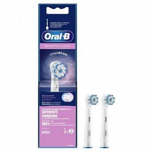 ORAL_B Насадка для электрической зубной щетки Sensitive Clean EB60 2шт