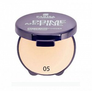 PARISA Пудра компактная PP-03 "PRIME and FINE" №05 персиковый - натуральный