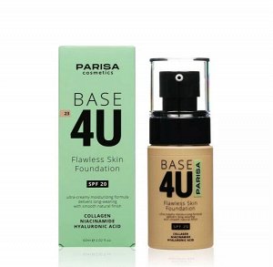 PARISA Тональный крем "BASE 4U" №23 бежевый (увлажняющий) 60мл