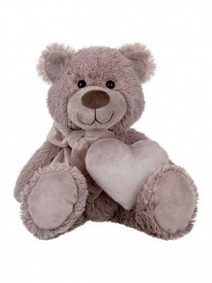 Игрушка мягкая Мишка с бантом и сердцем 24 см Relana