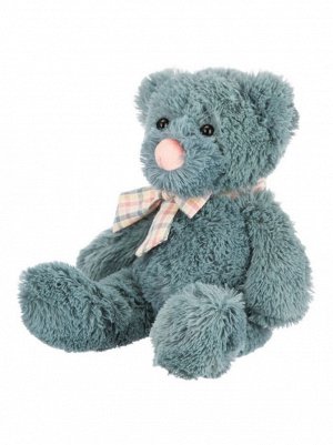 Игрушка мягкая Мишка голубой с бантиком 22 см Relana