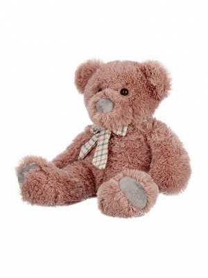 Игрушка мягкая Мишка розовый с бантиком 22 см Relana