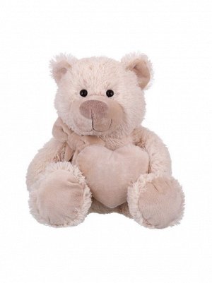 Игрушка мягкая Мишка с бантом и сердцем 18 см Relana