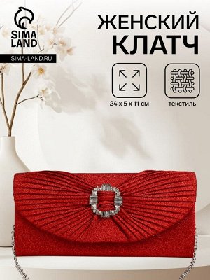 Сумка женская на магните, цвет красный