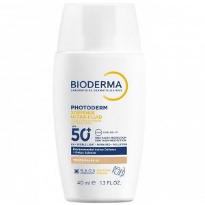 Биодерма Солнцезащитный флюид для всех типов кожи Xdefense SPF50+ светлый оттенок, 40 мл (Bioderma, Photoderm)