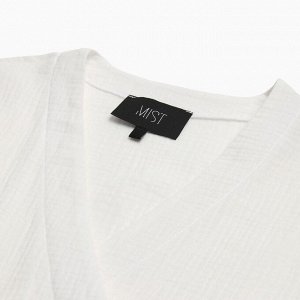 Платье на запах миди женское MIST Summer time, белое
