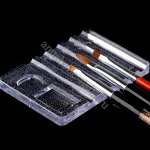 Подставка для кистей с ячейками для декора Прозрачная