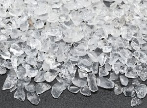 Горный хрусталь галтовка фракция 3-5мм, упаковка 100г