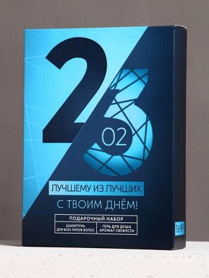 Подарочный набор «23 Февраля», гель для душа и шампунь для волос, 2x250 мл, HARD LINE